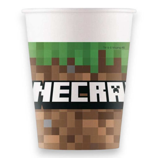 Picture of MINECRAFT PAPER CUPS 200ML - 8 PACK